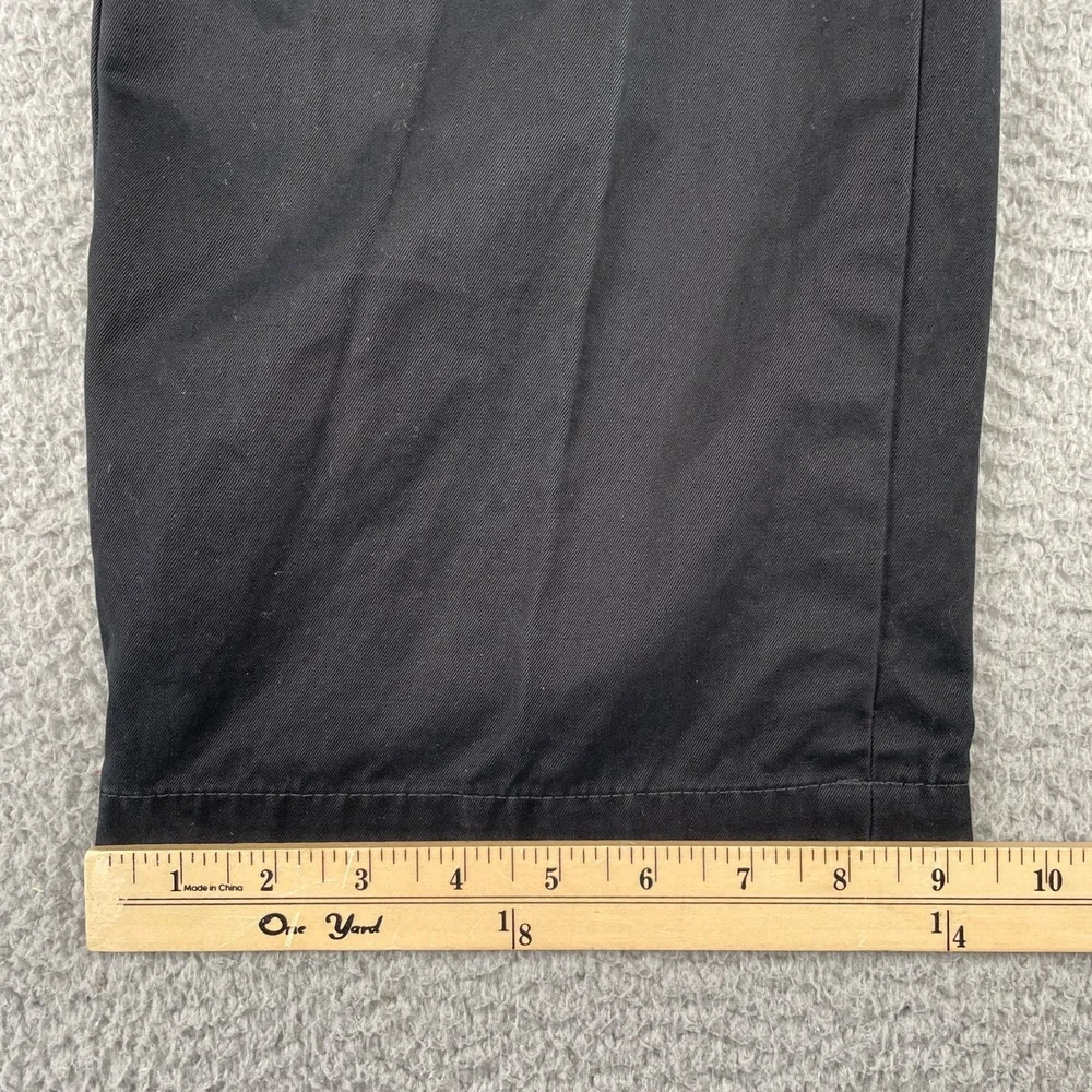 Banana Republic Pants Mens 31/32 Black Dawson Relaxed Fit Chino Cotton 16596